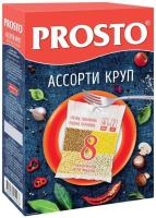 Крупы Ассорти (греча, пшено, пшеничка, перловка) ТМ "PROSTO"