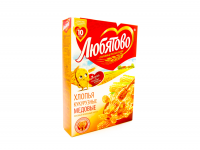 Завтраки готовые товарный знак «Любятово»: «Хлопья кукурузные медовые»